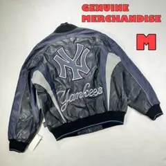 【デッドストック】本革レザージャケット ヤンキース スタジャン 公式ライセンス