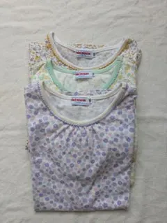 ミキハウス　半袖シャツ２枚と長袖シャツ１枚のセット　130