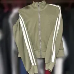 オリーブグリーン ハイネックジャージ