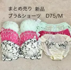 新品未使用トリンプアモスタイルブラジャー ショーツD75/M 3セットまとめ売