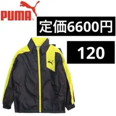 PUMAウィンドブレーカー 120ブラック/イエロー