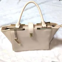 夏にピッタリ✨️CECIL McBEE デニム調 ショルダーバッグ ホワイト 