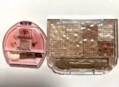 キャンメイク　プティパレットアイズ02 &プランぷくコーデアイズ04