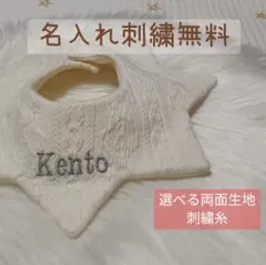 【 セミオーダー】 リバーシブル スタイ よだれかけ 名入れスタイ