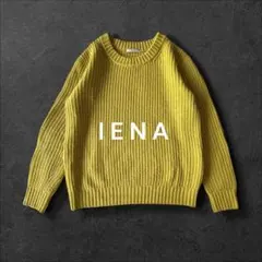 IENA イエナ　イエロー 黄色　ニットセーター プルオーバー　クロップドニット