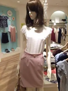 新品未使用タグ付　MISCH MASCH ポケットフリルタイトスカート　ピンク