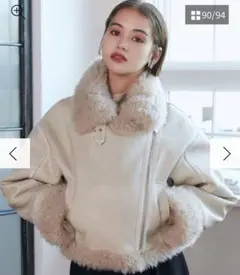 saki様専用‼️MURUA ヴィンテージライクショートフェイクムートン