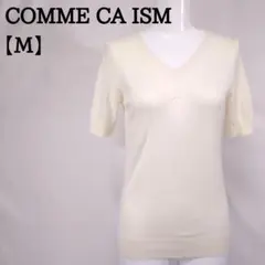 COMME CA ISM サマーニット セーター M ホワイト Vネック 4