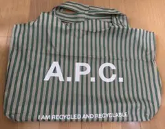 A.P.C. アーペーセー　ショッパー　エコバッグ トートバッグ　ストライプ