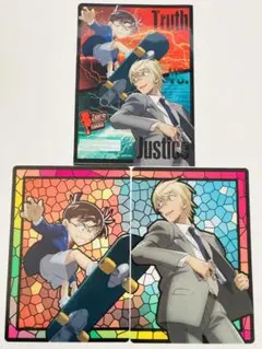 【ゼロの執行人 非売品 ミニクリアファイル、ミニ下敷き】江戸川コナン、安室透②