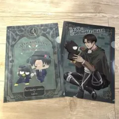 進撃の巨人 サンリオキャラクターズ クリアファイル 2枚セット