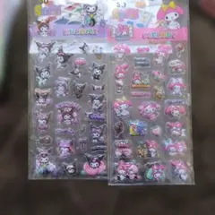 サンリオ クロミ メロディ 3Dシールセット