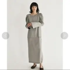 moussy M_ レイヤードドレス　セットアップ