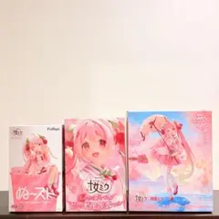 桜ミクフィギュア ３点セット(AMP＋＆ぬーどるストッパー＆Coreful)