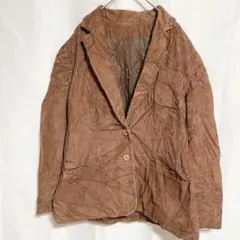 1点限り✨コーデュロイ テーラードジャケット アウター ブラウン 茶 M L