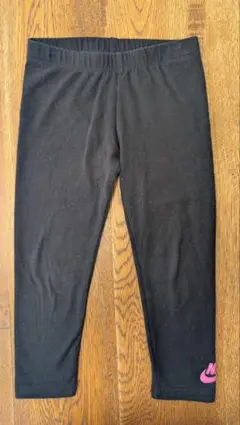 NIKE ブラックスパッツ ピンクロゴ 90〜100