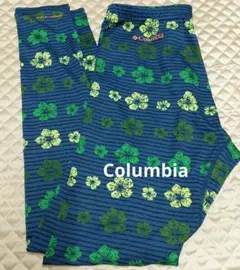 美品　コロンビア　レギンス　ネイビー　花柄