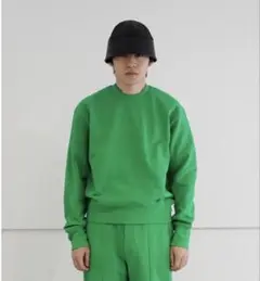 【美品】KAIKO クルーネック スウェット グリーンのサムネイル