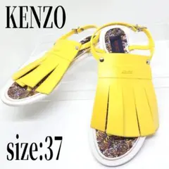 KENZO トングサンダル フリンジ ラバー バックルベルト タイガー 37のサムネイル