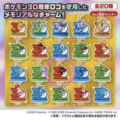 ポケチャーム　ポケモン30周年ロゴマスコット2 ニャビー