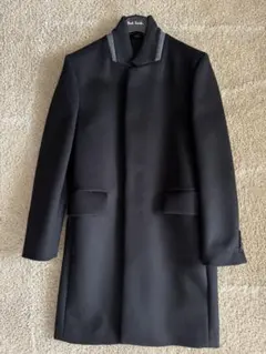 未使用級/Lサイズ✨ポールスミス チェスターコート ロング マルチカラー 黒 未使用級/Lサイズ✨ポールスミス チェスターコート ロング