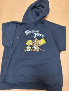 トムとジェリー フード付きスウェット ダークブルー