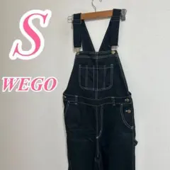 WEGO ブラック サロペット Sサイズ　カジュアルコーデ　ロング丈　きれいめ