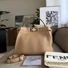 ◾️ほぼ新品◾️FENDI ピーカブー ミディアム ダブグレー & ラッピー