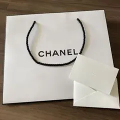 美品 プレゼント用 お渡し用 CHANEL 紙袋 メッセージカード付き