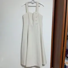 JILLSTUART ベージュ ストラップドレス S