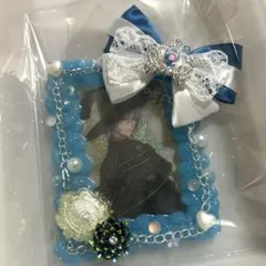 ラメ入りホイップデコ トレカケース ブルー