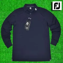FJ/フットジョイ ゴルフ 長袖ポロシャツ【ネイビー/XL】新品！