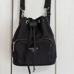 ノベルティー　ブラック ナイロンリュック　ナップサック