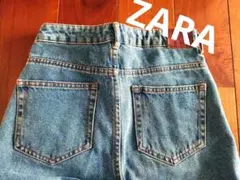 【ZARA TRF テーパード デニムパンツ ケミカルウォッシュ】ジーンズ ザラ