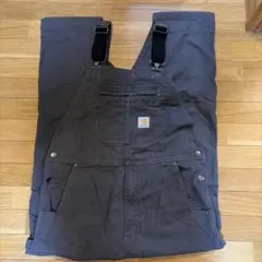 Carhartt ダブルニー オーバーオール グレー 38×34 ほぼ未使用