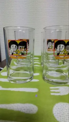 ヤン坊マー坊 グラス 4個×2set キャラクターコップ 昭和レトロのサムネイル