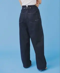新品タグ付き✨辻元舞 I'm in バックベルトワイドジーンズ S ネイビー i'm in 辻元舞 バックベルトワイドジーンズ ネイビー Sサイズ - メルカリ