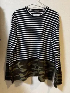 L comme des garcons homme duex 迷彩ドッキングT