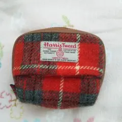 Harris Tweed チェック柄ポーチ