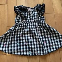 メゾピアノ ギンガムチェック チュニック 90