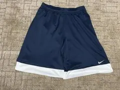 00s NIKE 刺繍ロゴ ネイビー バスパン ハーフパンツ バギー