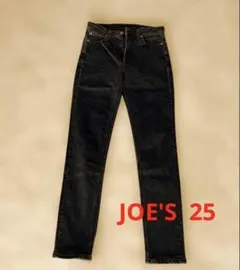 JOE’Sブラックジーンズ　スリムストレートTHE KASS 25
