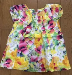 baby GAP花柄 半袖ワンピース 12-18M