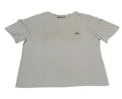 ☆ZARA ザラ☆Tシャツ Mオフホワイト ブランドロゴ 半袖 コットン