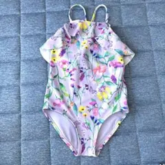 女の子ワンピース水着　花柄　70〜80
