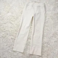 【ヒロココシノ】✨ストレッチプルオンパンツ オフホワイト 38 定価3.1万　Mのサムネイル