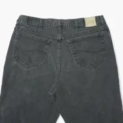 USA製ビンテージLeeリー205フェード ブラック デニムパンツ 墨黒サルファ