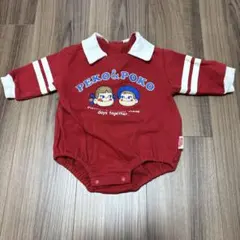 【美品】　アプレレクール　ベビー　ロンパース　PEKO&POKO 赤　70 長袖