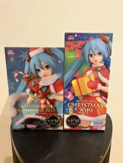 【未開封】初音ミク クリスマス スーパープレミアムフィギュア サンタ衣装 2点