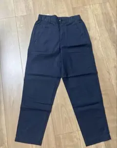 ★新品/丈詰め有★ UNIQLO リネンコットンテーパードパンツ　Sのサムネイル